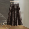 QYM  A129-Y松紧高腰印花半身裙A字裙时尚花苞裙 商品缩略图1