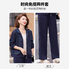 WP-25545妈妈秋装外套2025新款中老年运动套装女春秋贵夫人洋气拼接两件套 商品缩略图2