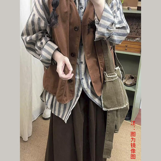 裁缝学苑AQ551森系马甲复古半身裙衬衫套装纸样女装三件套版型图纸 商品图1