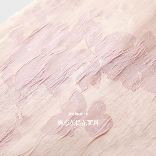 三彩【翩翩若蝶】2025冬季新款半身裙保暖棉裙直筒裙开叉长裙C 商品图3