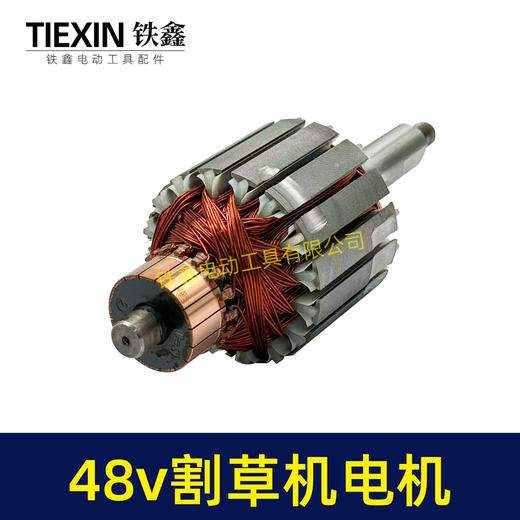 【货号07608】48V割草机转子电动打草机电瓶割草机电机48V有刷电瓶车割草机电机 商品图5