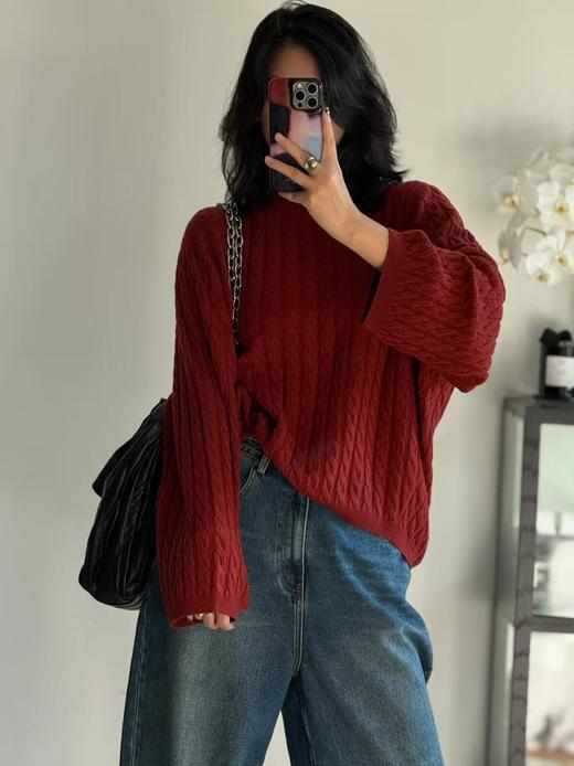 Tote*me拧花100%山羊绒老钱毛衣 商品图9