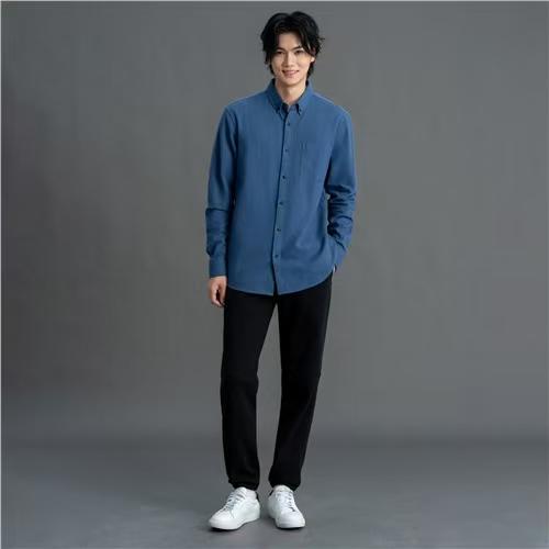 佐丹奴男装25年商场同款秋冬款纯棉厚衬衫01045625 商品图2