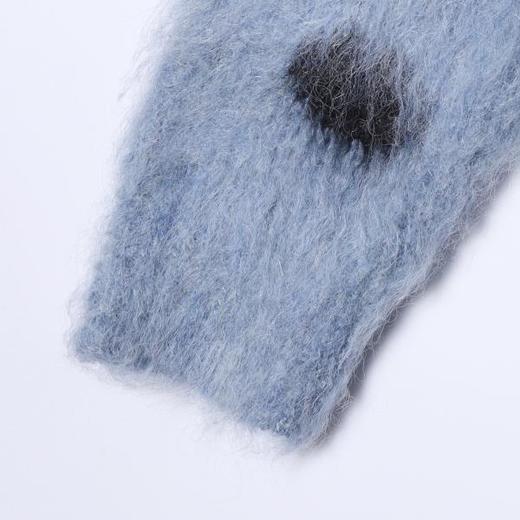 41721SDSA秋冬新款痞帅男装潮牌撞色波点纽扣V领针织衫毛衣百搭时尚 商品图4