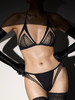LOAM｜线索 露背蕾丝三角杯无钢圈  [ 烟熏黑 / 水光白 ] 商品缩略图0