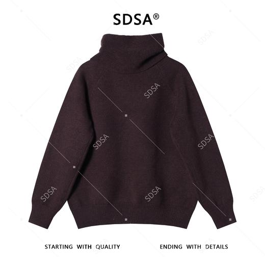 363SDSA秋冬新款痞帅男装美式复古可拆卸围巾V领毛衣百搭时尚针织衫 商品图4