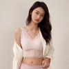 【拍一发二】钱皇 【72h预售】宽肩带精美蕾丝边V领性感舒适满杯文胸内衣 商品缩略图4