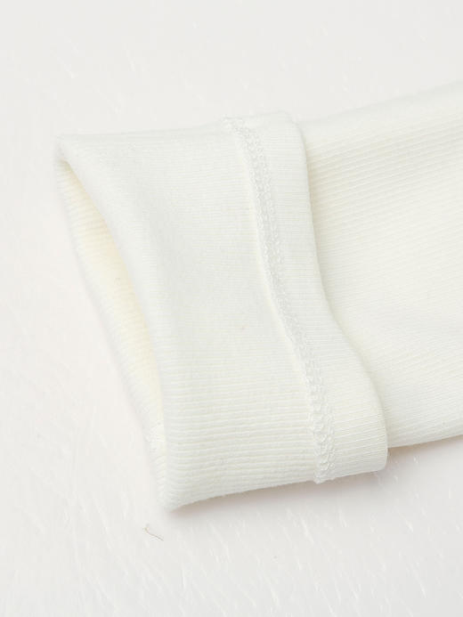 秋冬季新款白色半高领修身长袖打底衫 简约百搭显瘦上衣 商品图4