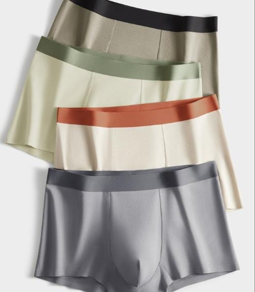 老米优品🎈3条一组！出口日本《50支A类婴儿棉男款轻奢平角内裤》全方位的舒适和享受！ 10A抑菌，无痕体感~ 商品图0