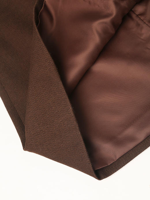 美拉德风棕色半身短裙 2025 秋冬新款 简约时尚日常出街必备单品 商品图3