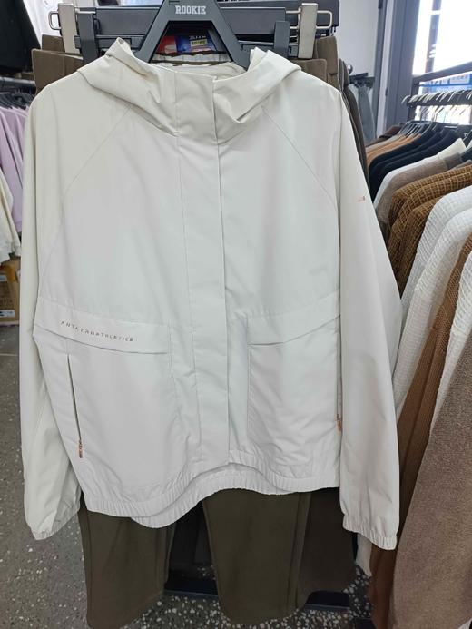 XY/安踏梭织运动外套女士休闲百搭防风连帽上衣162437613N--2凯旋灰色 商品图0