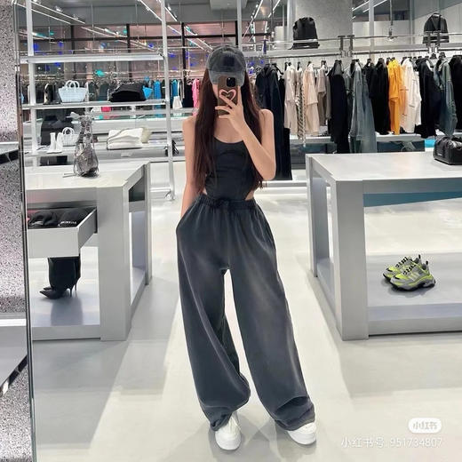 原版acne2025秋冬雪花洗阔腿裤哈伦裤 商品图0