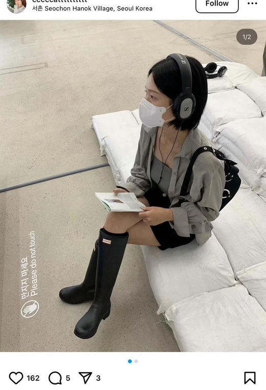 Hunter 通勤高筒长雨靴 商品图6