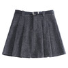 QYM M277-Y毛呢短款百褶裙高腰半身裙A字裙 商品缩略图4