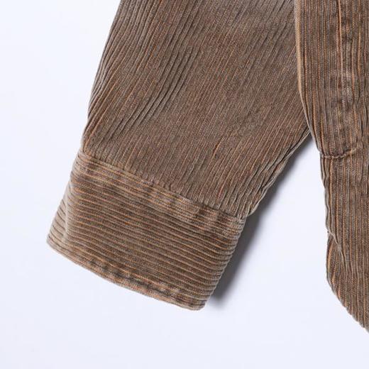 88208SDSA男士秋冬新款痞帅男装复古磨白纽扣翻领长袖衬衫百搭时尚衬衣 商品图4