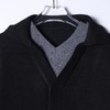 9936SDSA男士秋冬新款痞帅男装韩版撞色翻领净版假两件毛衣宽松百搭 商品缩略图2