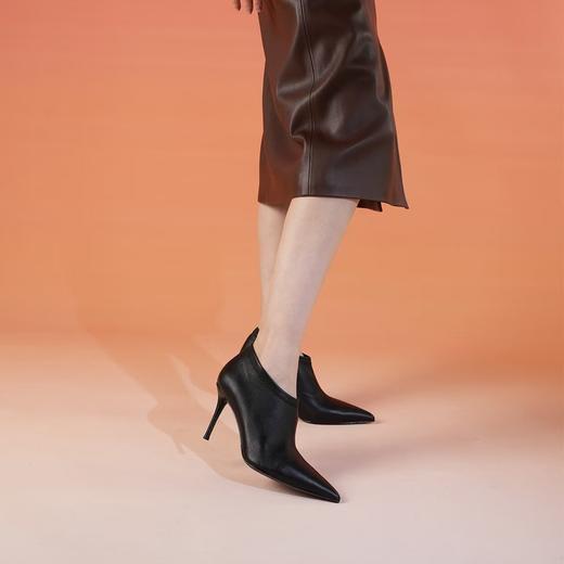 【云粉节】BF楼westory秋季新款深口尖头小皮靴 商品图4