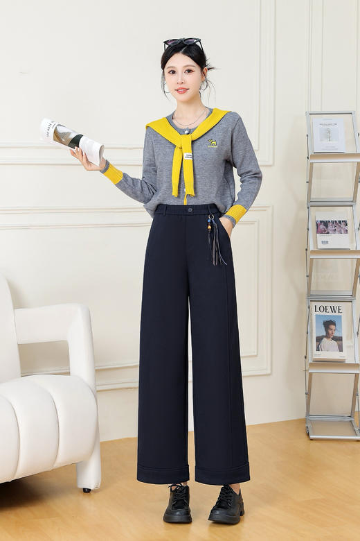 复合加厚九分直筒裤 商品图3