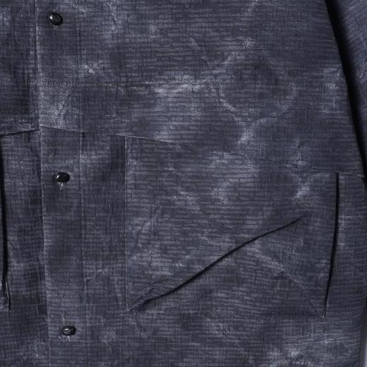 SDSA男士秋冬新款痞帅男装韩式扎染口袋翻领长袖衬衫百搭宽松衬衣 商品图2