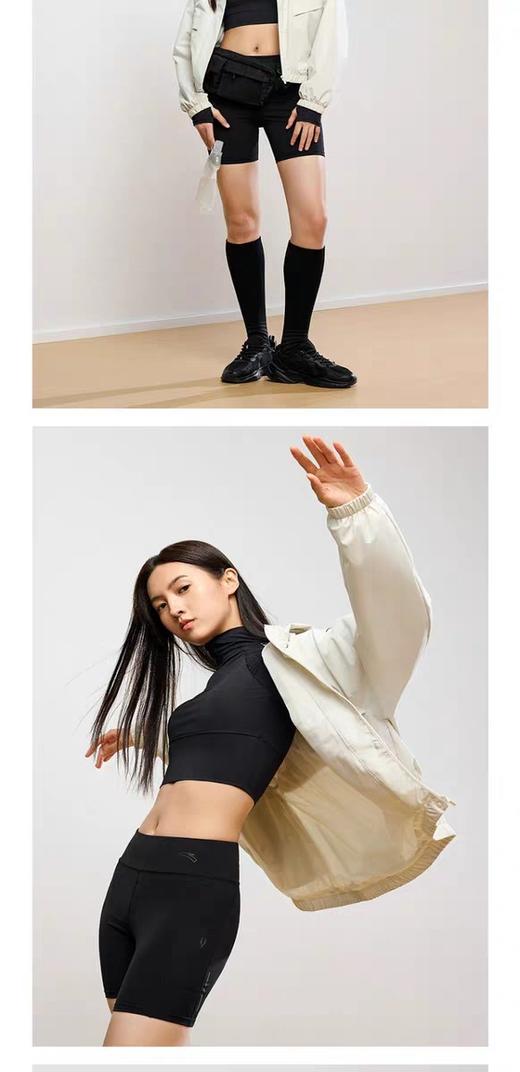 XY/安踏梭织运动外套女士休闲百搭防风连帽上衣162437613N--2凯旋灰色 商品图6