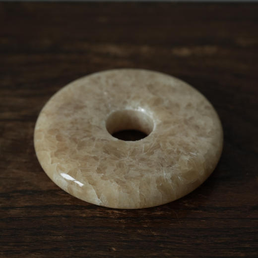 中国1980-2000s米黄玉壁摆件 纳福招财 商品图3