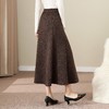 QYM M285-Y毛呢半身裙高腰A字裙时尚大摆裙 商品缩略图2