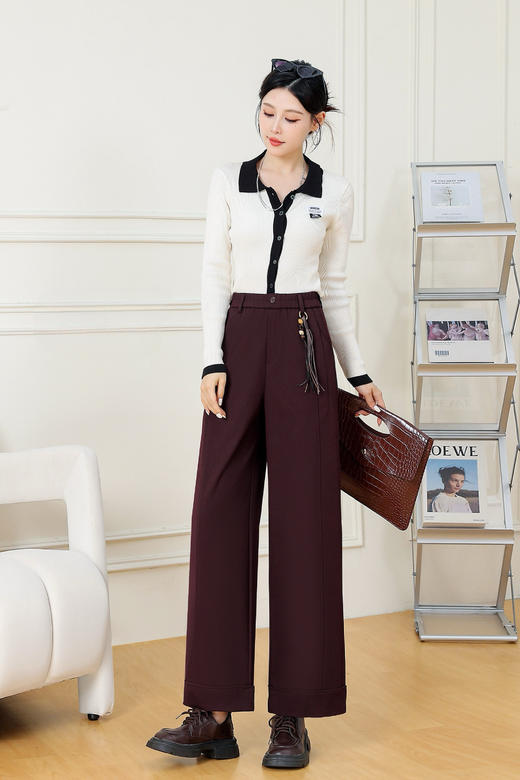 复合加厚九分直筒裤 商品图1