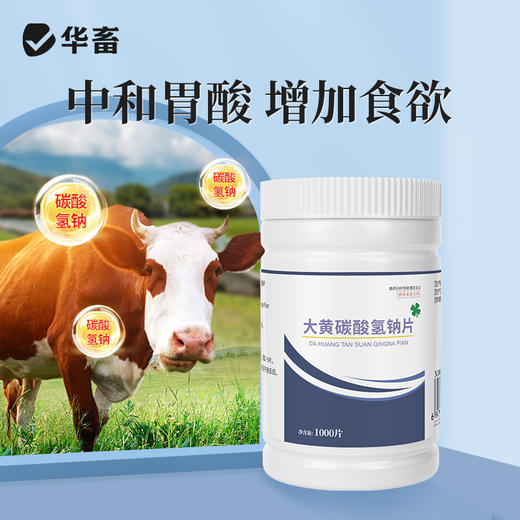 华畜大黄碳酸氢钠片1000片 健胃促消化 清热泻火 中和胃酸 增加食欲 商品图2