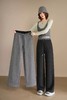 腰头拼接休闲直筒裤 商品缩略图0