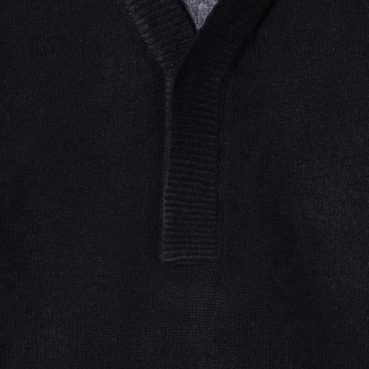 9936SDSA男士秋冬新款痞帅男装韩版撞色翻领净版假两件毛衣宽松百搭 商品图3