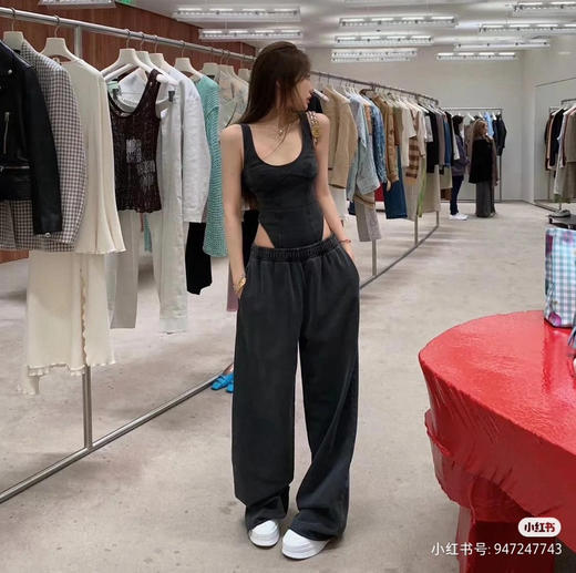 原版acne2025秋冬雪花洗阔腿裤哈伦裤 商品图2