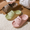 【醒粉福利19.9元2双】蚂蚁之恋室内洗澡拖鞋 镂空笑脸漏水情侣款男女拖鞋 商品缩略图2