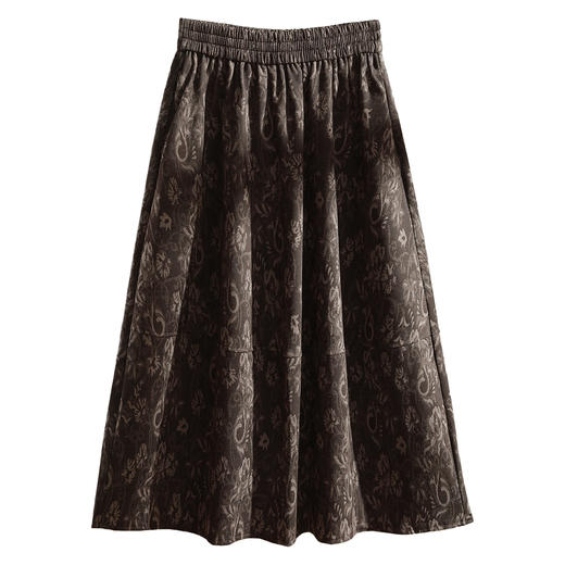 QYM  A129-Y松紧高腰印花半身裙A字裙时尚花苞裙 商品图4