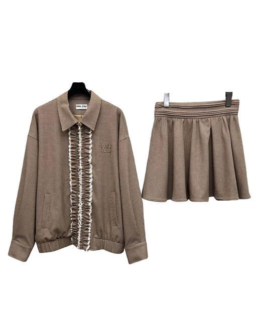 女款蕾丝花边外套短裙套装017 商品图0