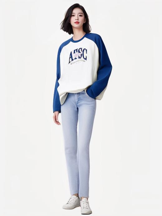 XY/安踏T恤长袖女圆领透气训练跑步半高领运动上衣162438402 商品图2