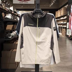 XY|安踏外套男2024秋新款防泼水软壳梭织连帽运动上衣夹克 152437625-2
