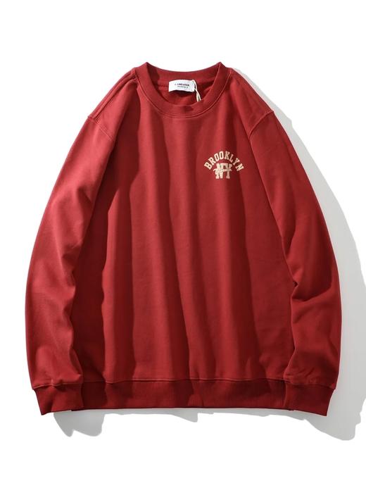 D100404阿美咔叽无感印花抓绒保暖圆领卫衣 商品图10