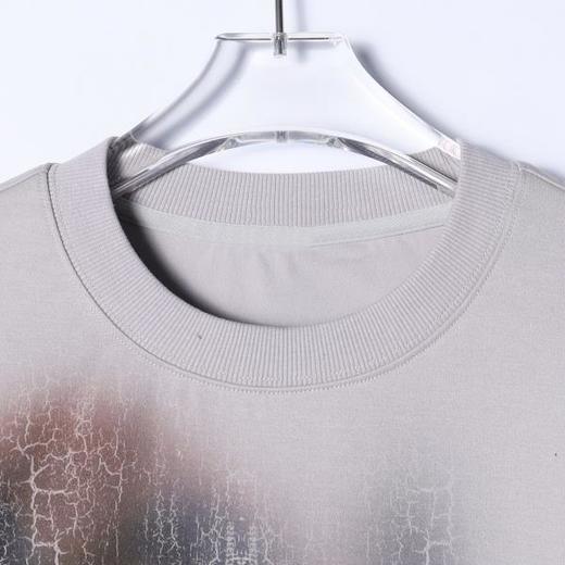 58308SDSA男士秋冬新款痞帅男装美式撞色重工裂纹印花圆领卫衣百搭宽松 商品图2