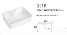 台上盆 317B 方 480*380*135mm 商品图0
