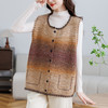 XX6352-198 2025秋装针织马甲外套春秋时髦洋气针织坎肩开衫宽松大码马夹女 商品缩略图1