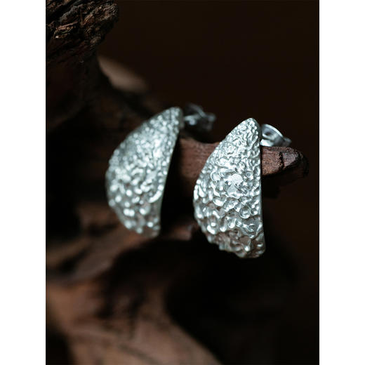 牧衣游 S925银耳环设计感小众百搭新款 雨霖【不支持会员折】 商品图1