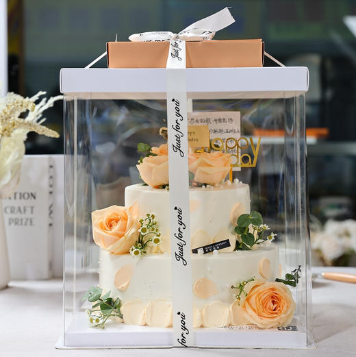 双层鲜花款水果蛋糕 商品图2