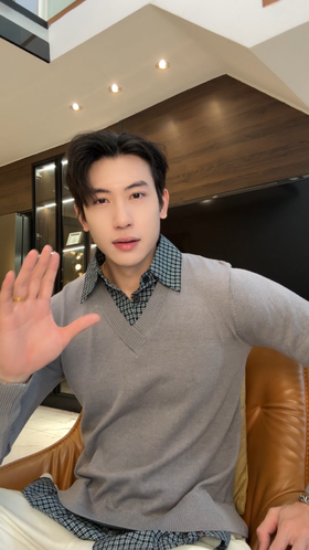 SDSA秋冬新款痞帅男装韩版拼接撞色假两件针织毛衣复古翻领上衣