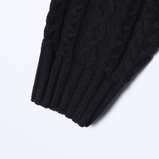 257142SDSA男士秋冬新款痞帅男装简约纯色纽花翻领毛衣百搭慵懒风针织衫 商品图4