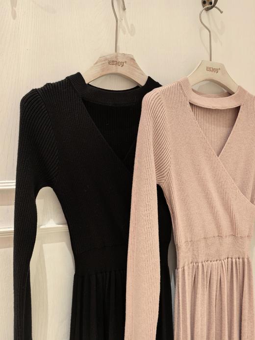 【门店同款】ENJOY冬季C法式温柔百褶连衣裙 160647170 商品图0