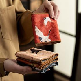 双鹤茶巾茶布茶桌毛巾抹布彩绘中式吸水国风加厚