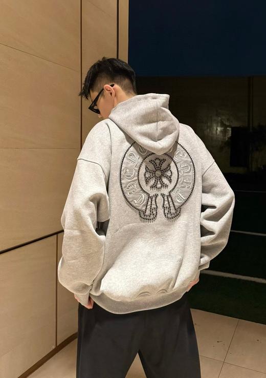 男款刺绣宽松连帽卫衣C01 商品图3