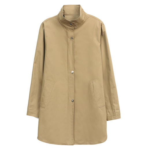 丁摩 大码女装短款洋气薄款风衣外套女士上衣新款5ZF-8205 商品图4