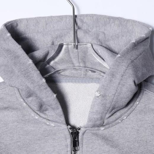 25080SDSA秋冬新款痞帅男装美式扎实扎染印花磨破拉链连帽卫衣开衫百搭 商品图2