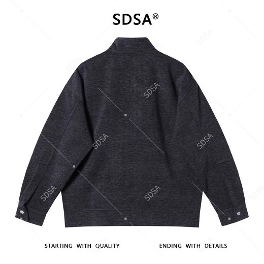9578SDSA男士秋冬新款痞帅男装复古宽松拉链立领夹克外套时尚休闲上衣 商品图5